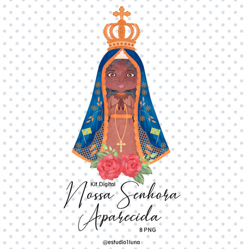 Kit Digital Nossa Senhora Aparecida | Patiestudiocriativo