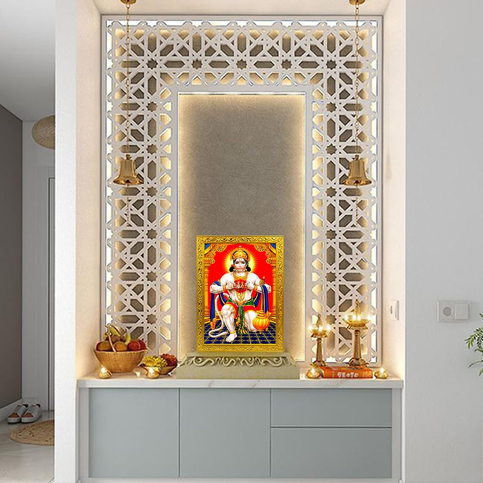 Thumbnail: Hanuman Ji Acrylic Frame(4 x 6 inches, Design 08)