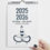 תמונה ממוזערת: לוח שנה גדול 2026 - משפטי זן למחשבות טובות