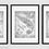 Thumbnail: Jackson's Chameleon Skeleton Art Print