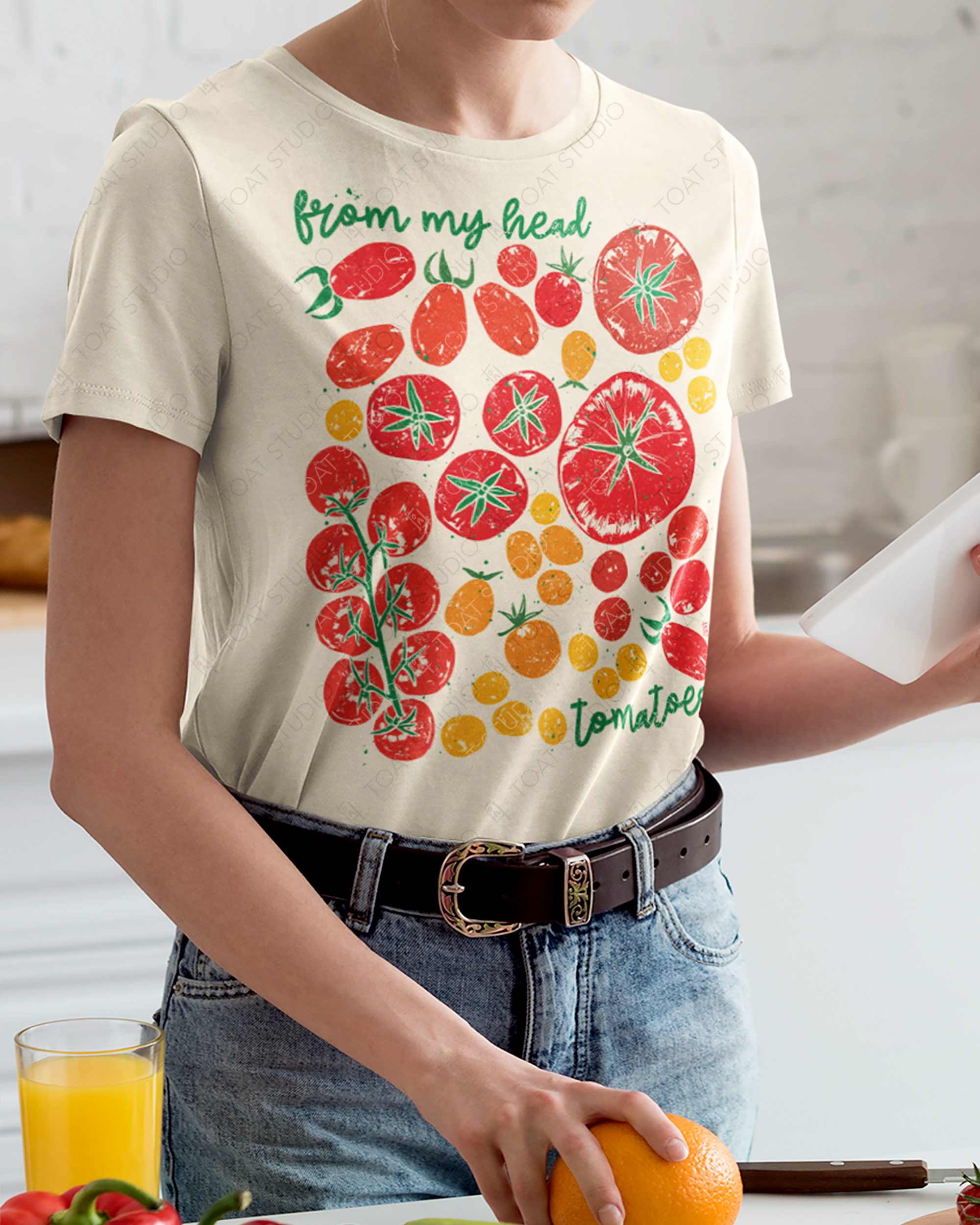 Tomato Blockprint II T-Shirt
