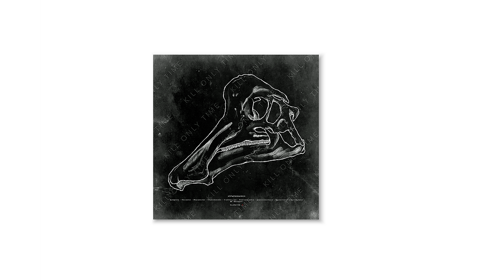 Hypacrosaurus Skull Art Print