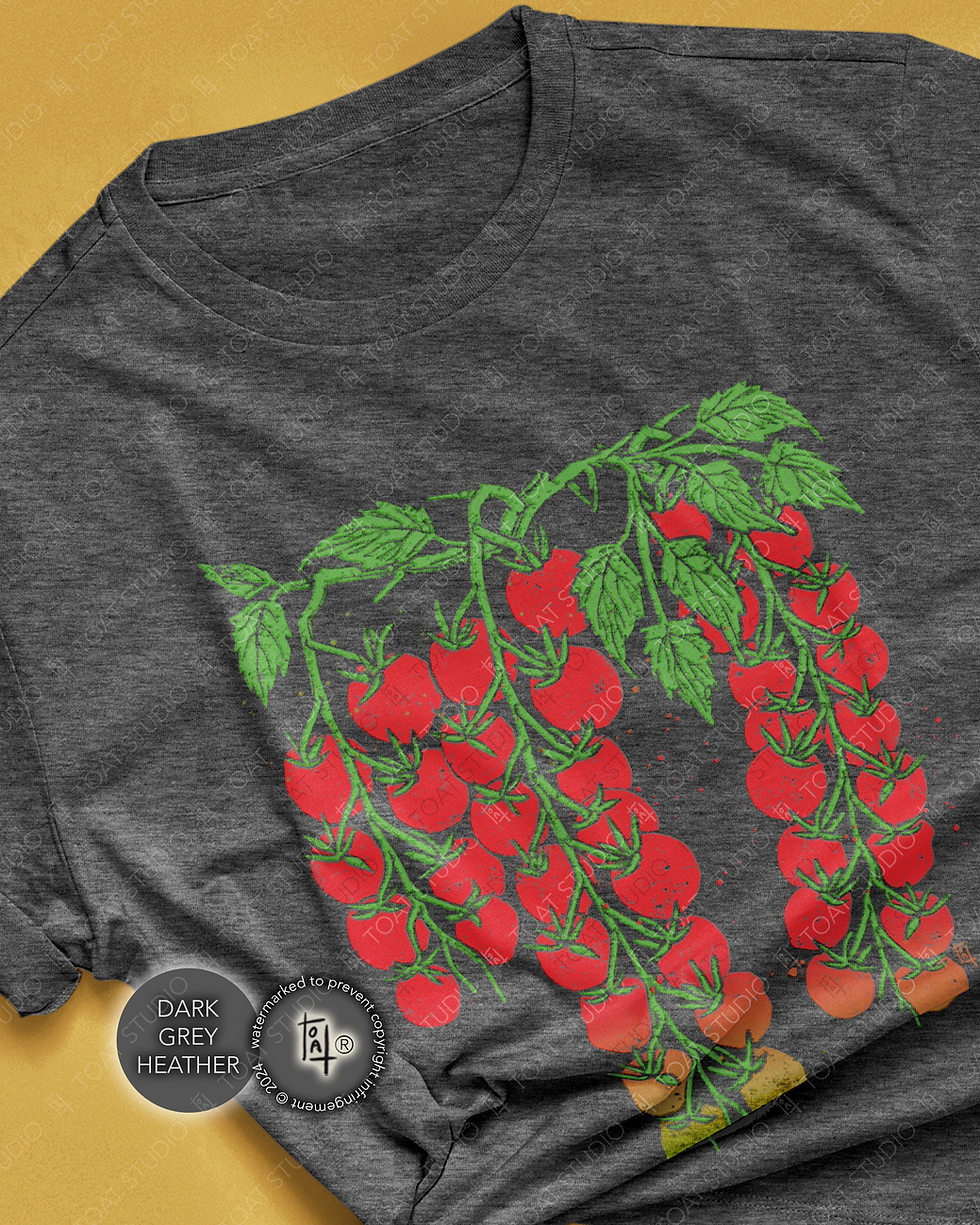 Thumbnail: Tomato Blockprint V T-Shirt