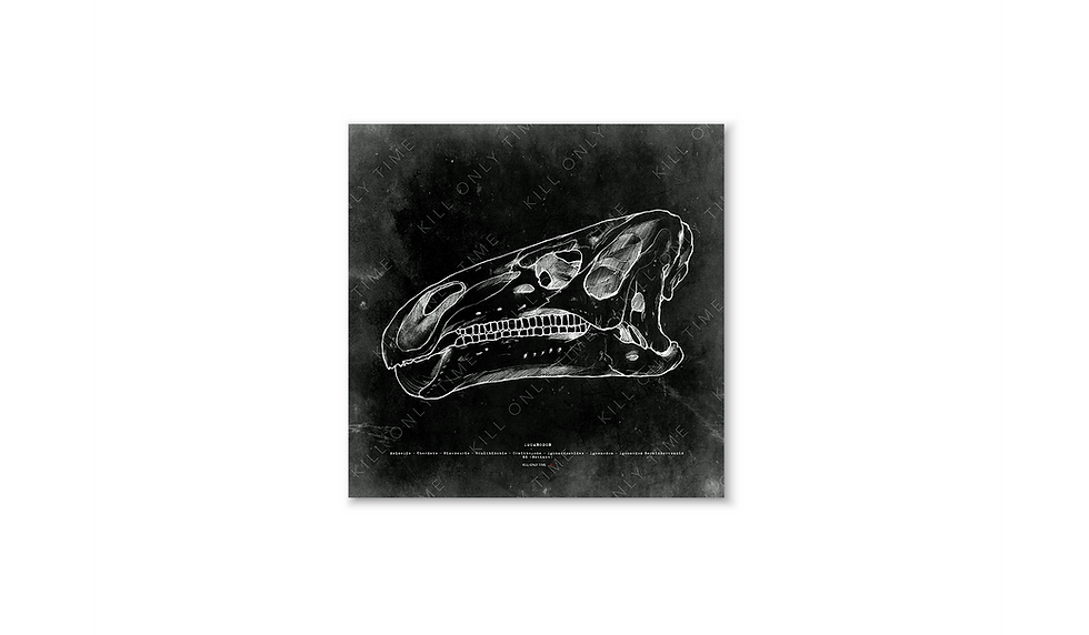 Iguanodon Skull Art Print