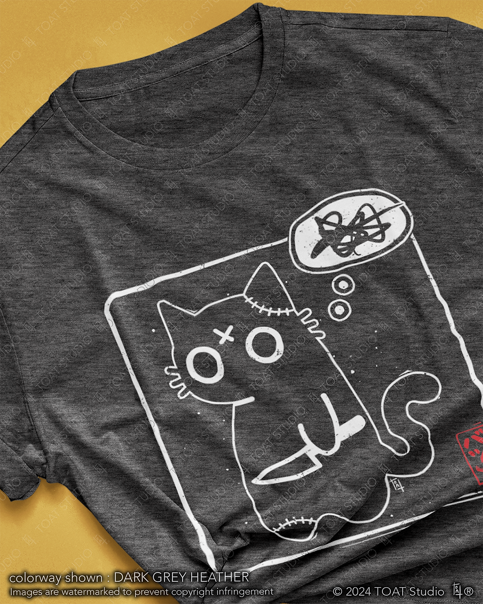Thumbnail: Angry Batsu Neko With Knife T-Shirt