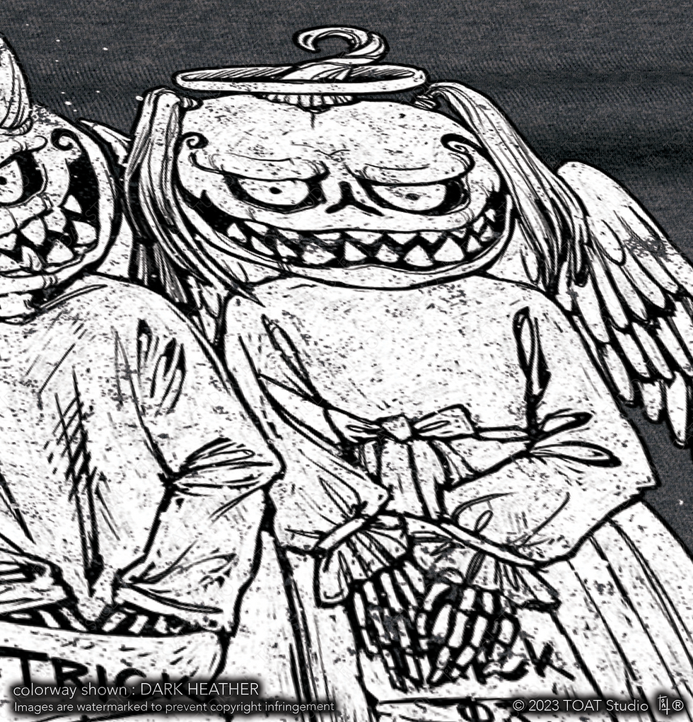 Thumbnail: Good Evil Pumpkin Twins Sweatshirt