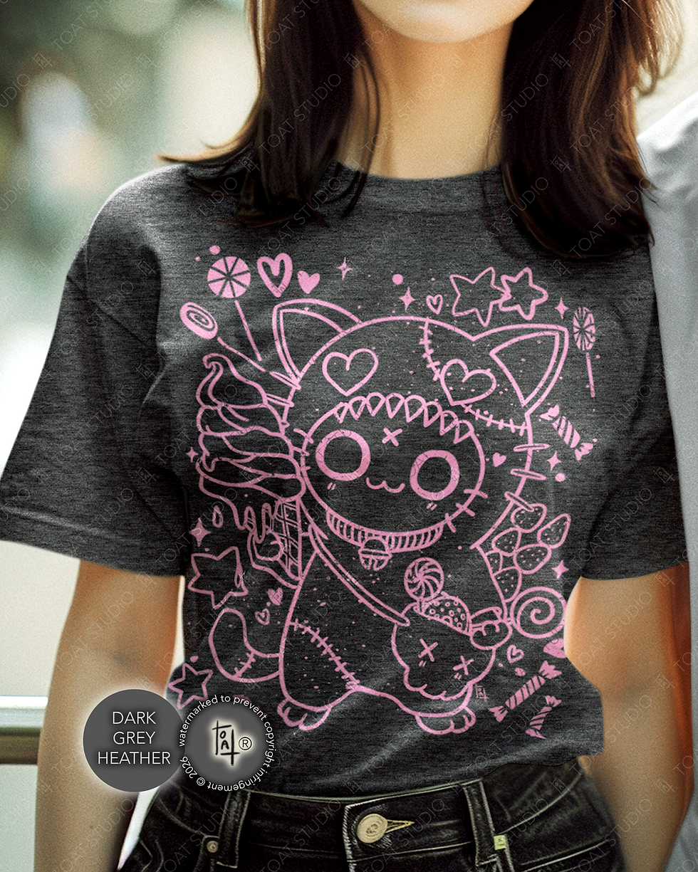 Thumbnail: Harajuku Kawaii Batsu Neko T-Shirt