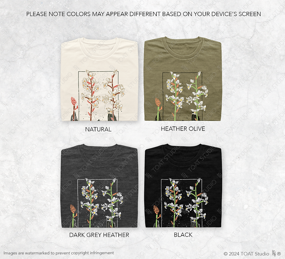 Thumbnail: Jewel Orchid Blockprint T-Shirt