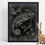 Thumbnail: Veiled Chameleon Skeleton Art Print