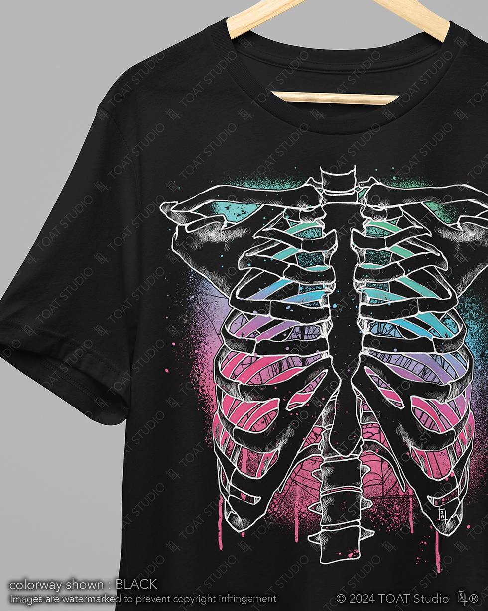 Thumbnail: Pastel Goth Ribcage T-Shirt