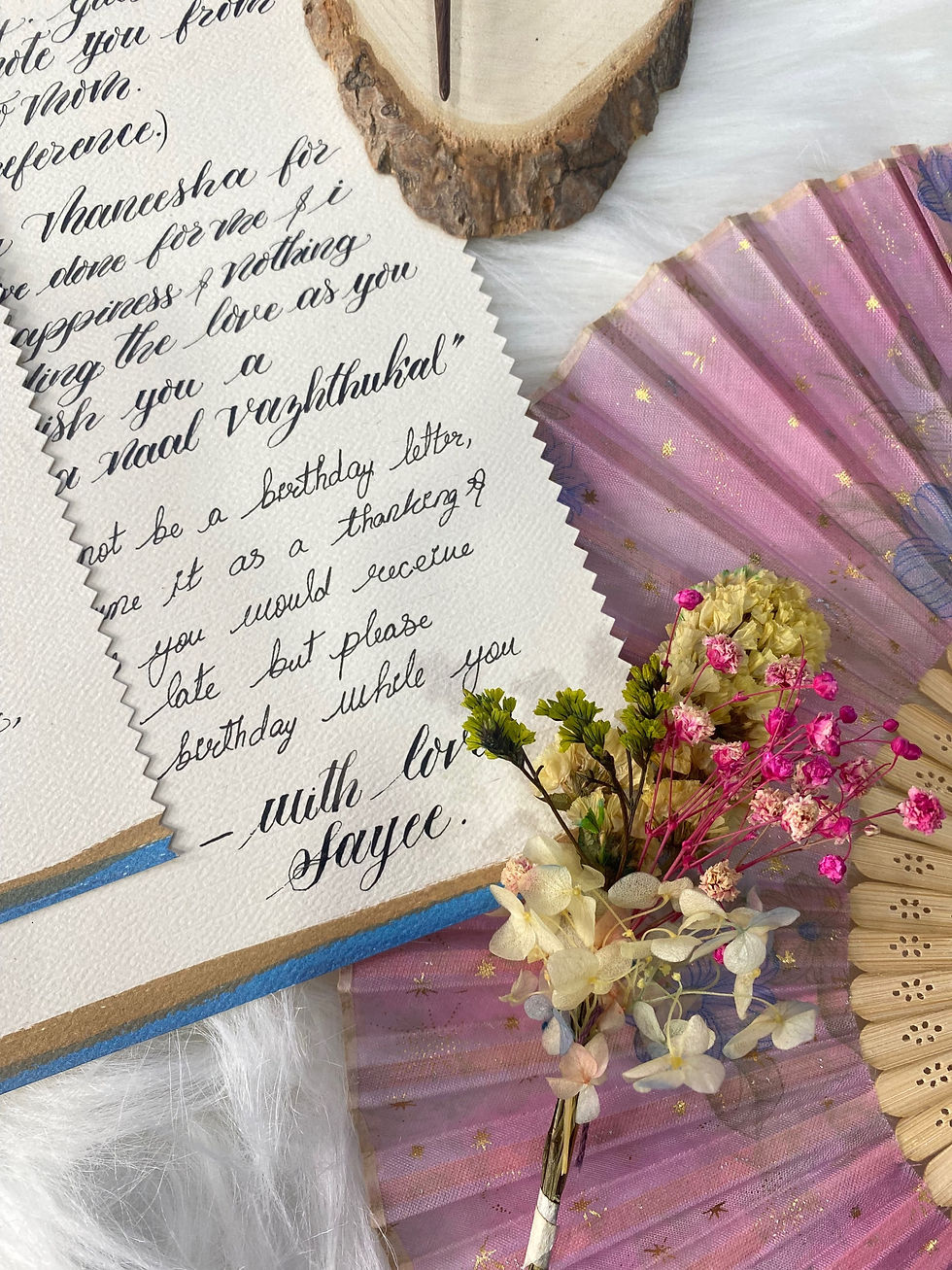 Thumbnail: Personalised Letter scroll in glass box 