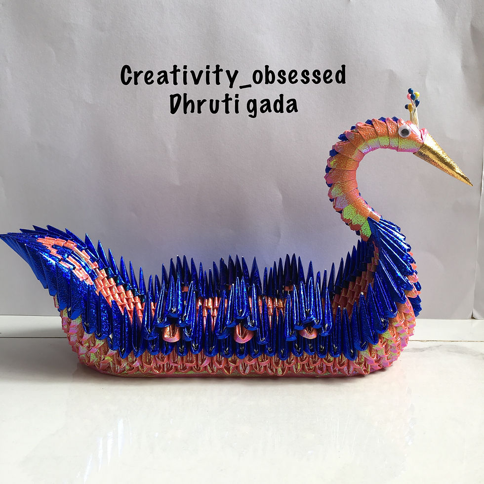 Thumbnail: 3D Origami swan