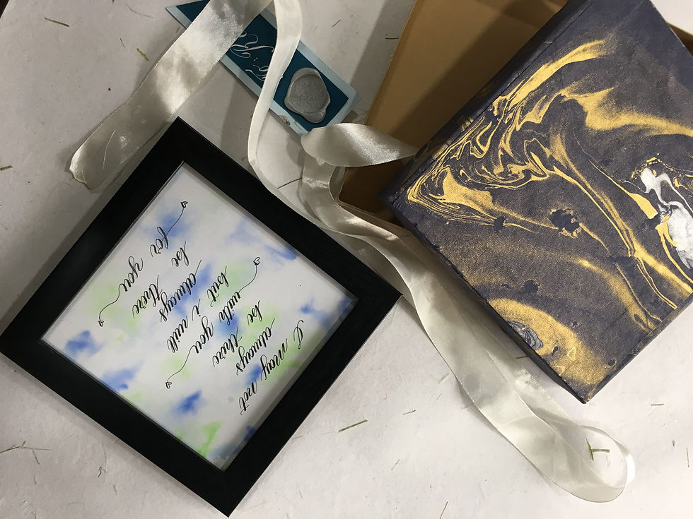 Thumbnail: Quote Handlettered In Mixture of Modern calligraphy & traditional calligraphy.