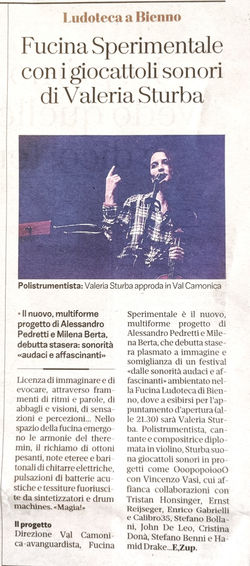 articolo Valeria Sturba FUCINA SP3RIM3NTAL3