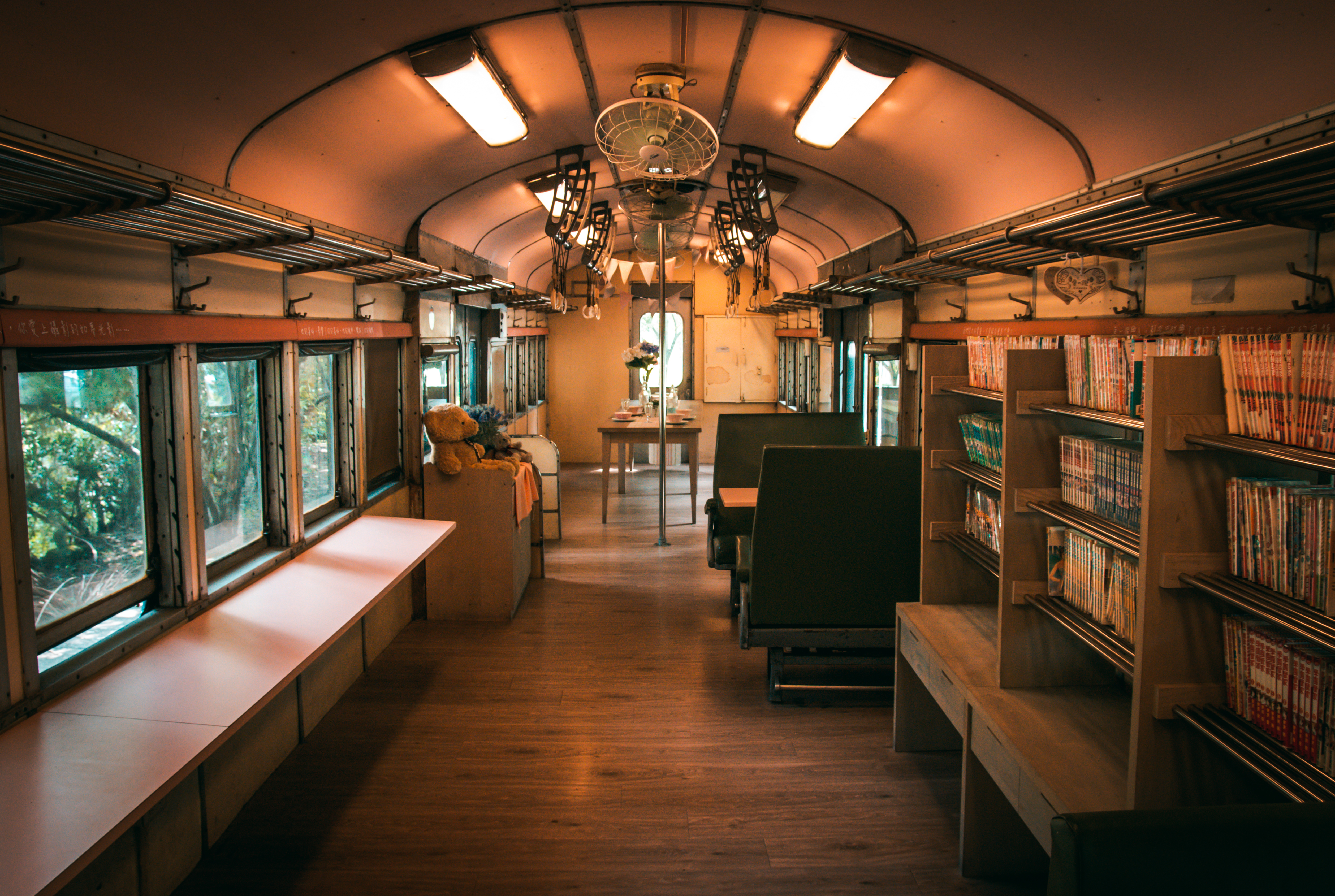 木製場景和車廂