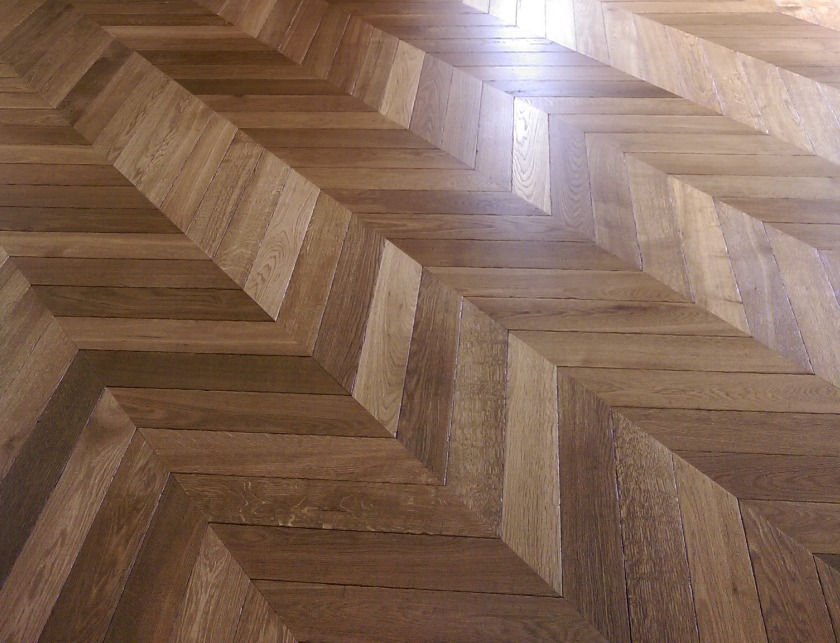 Fumed oak chevrons