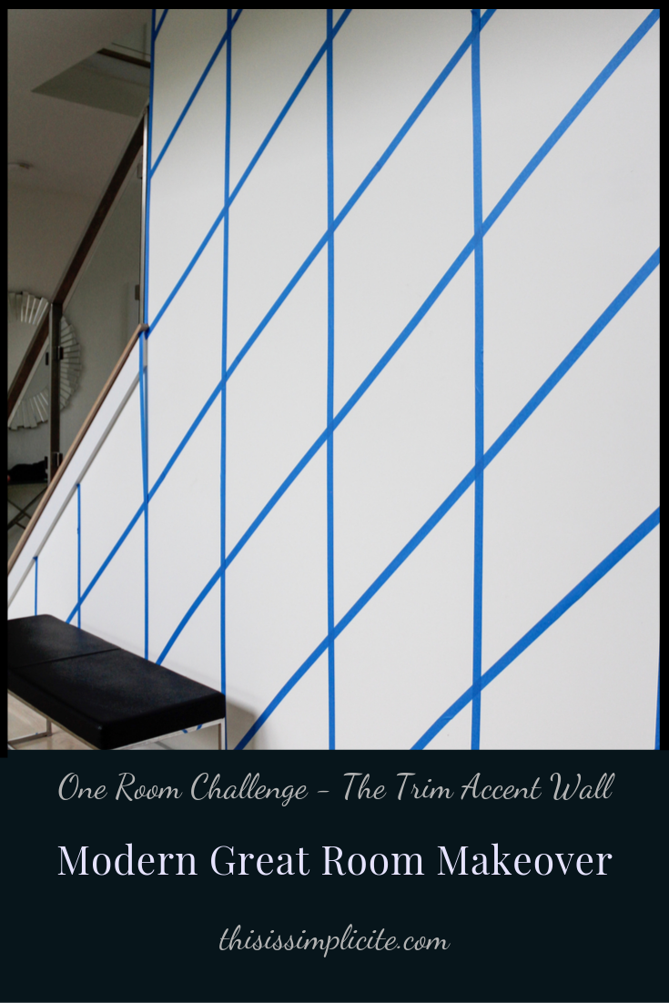 One Room Challenge - Week 3: Modern Two Story Great Room Makeover #bhgorc #oneroomchallenge #greatroommakeover