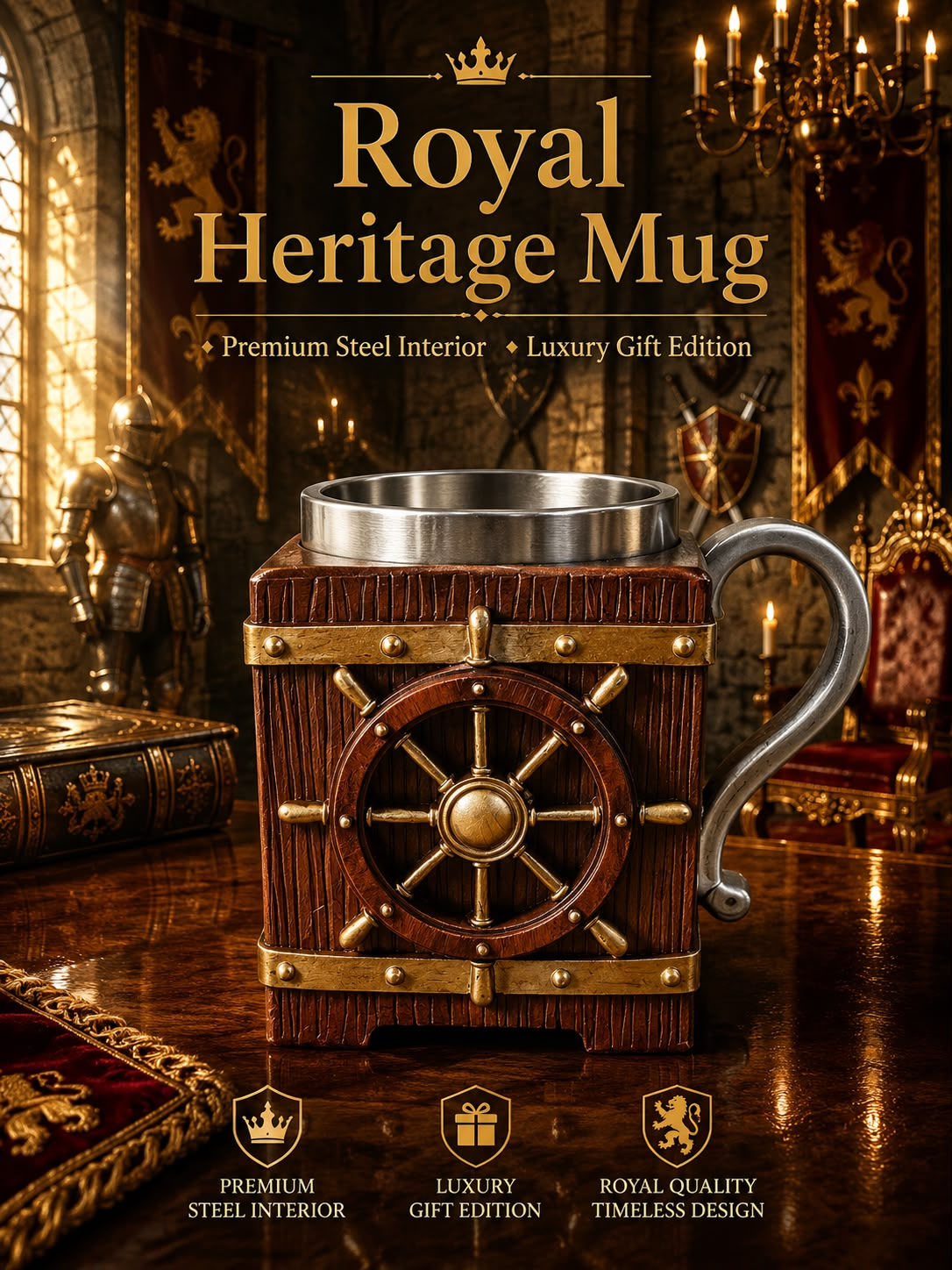 Royale Heritage Nautical Wheel Mug