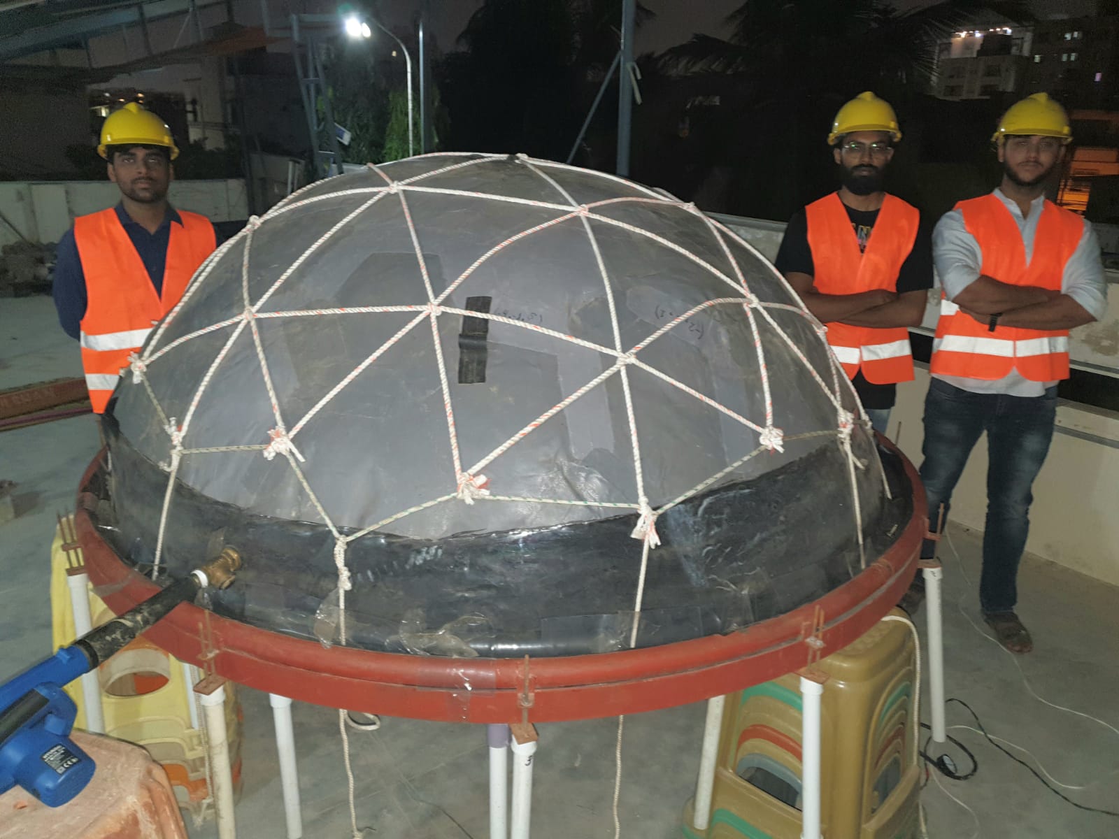 Fully inflated 2 metre Craterhab technology demonstrator