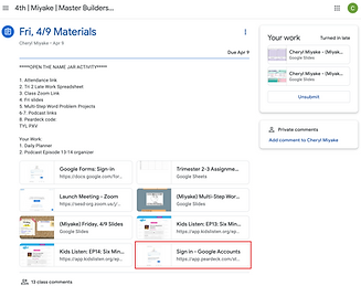 Daily Materials: Peardeck
