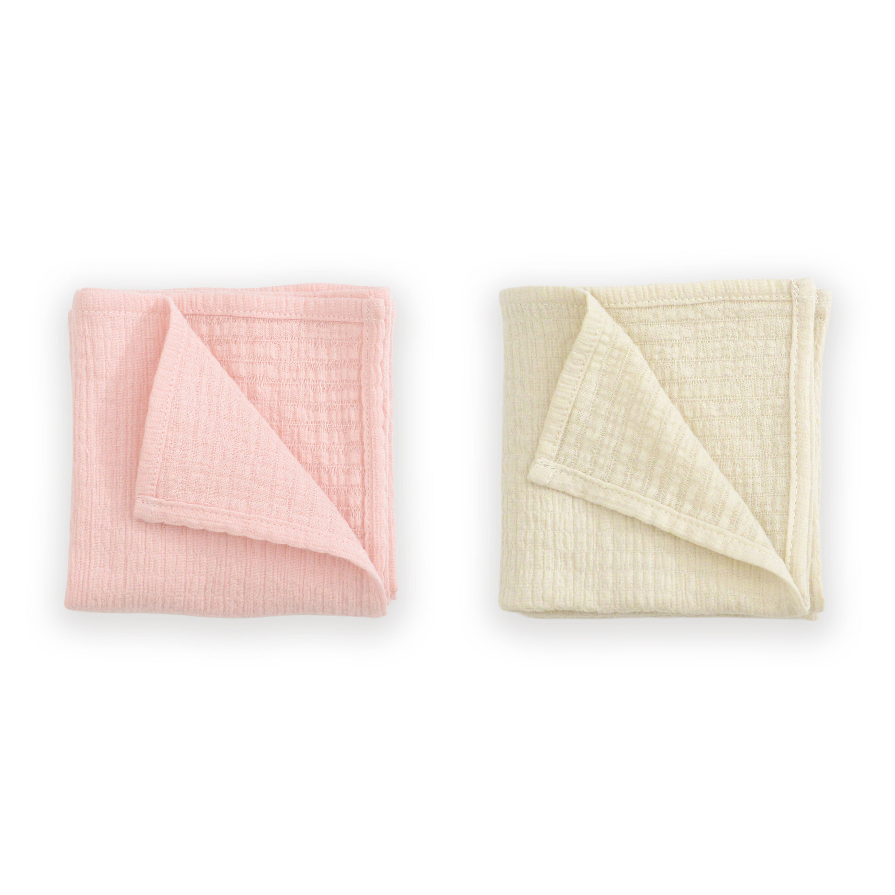 Prosopele muselina bebelusi copii bumbac creponat roz sorbet bej natural