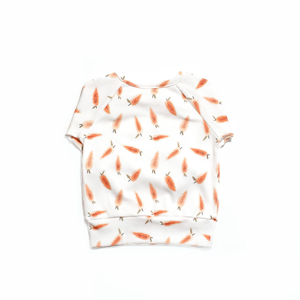 Hanorac cu guler rotund Ribbed Jersey Carrots baby sweater
