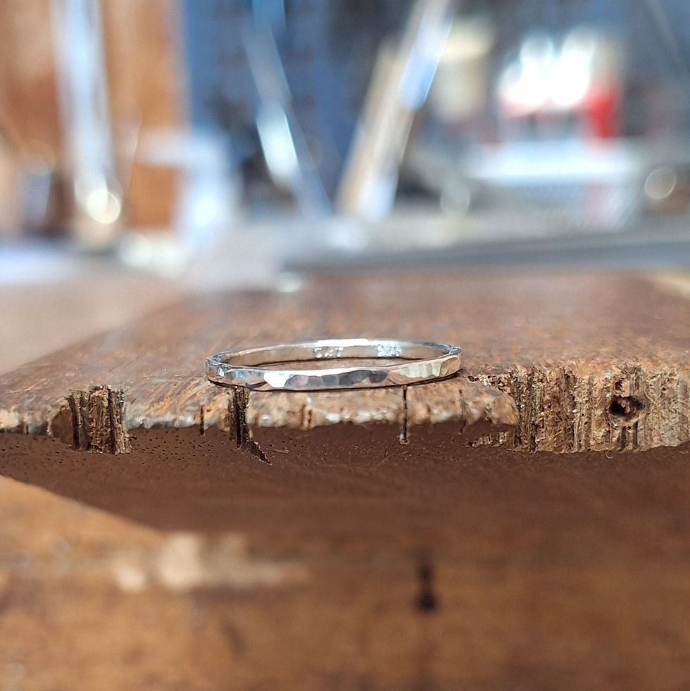 Miniature : Bague Silver martelée