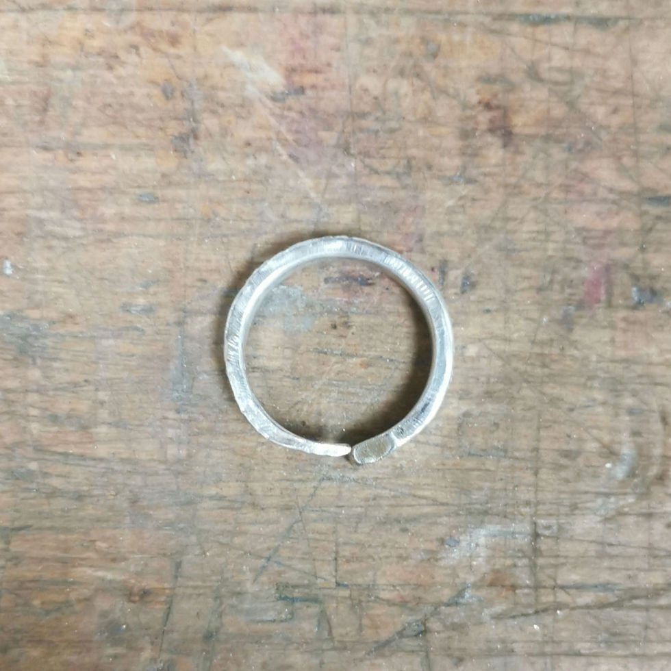 Miniature : Bague pic strié