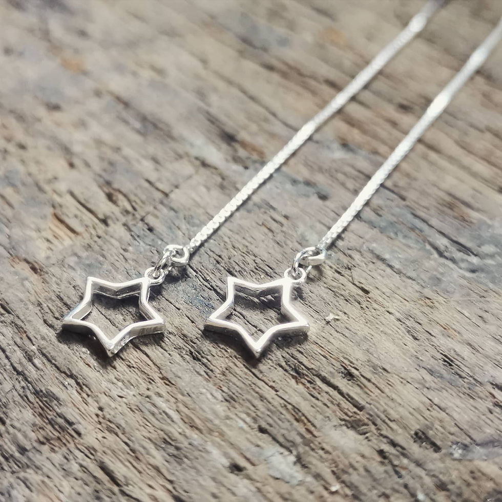 Miniature : Boucles chaînettes étoiles & lune