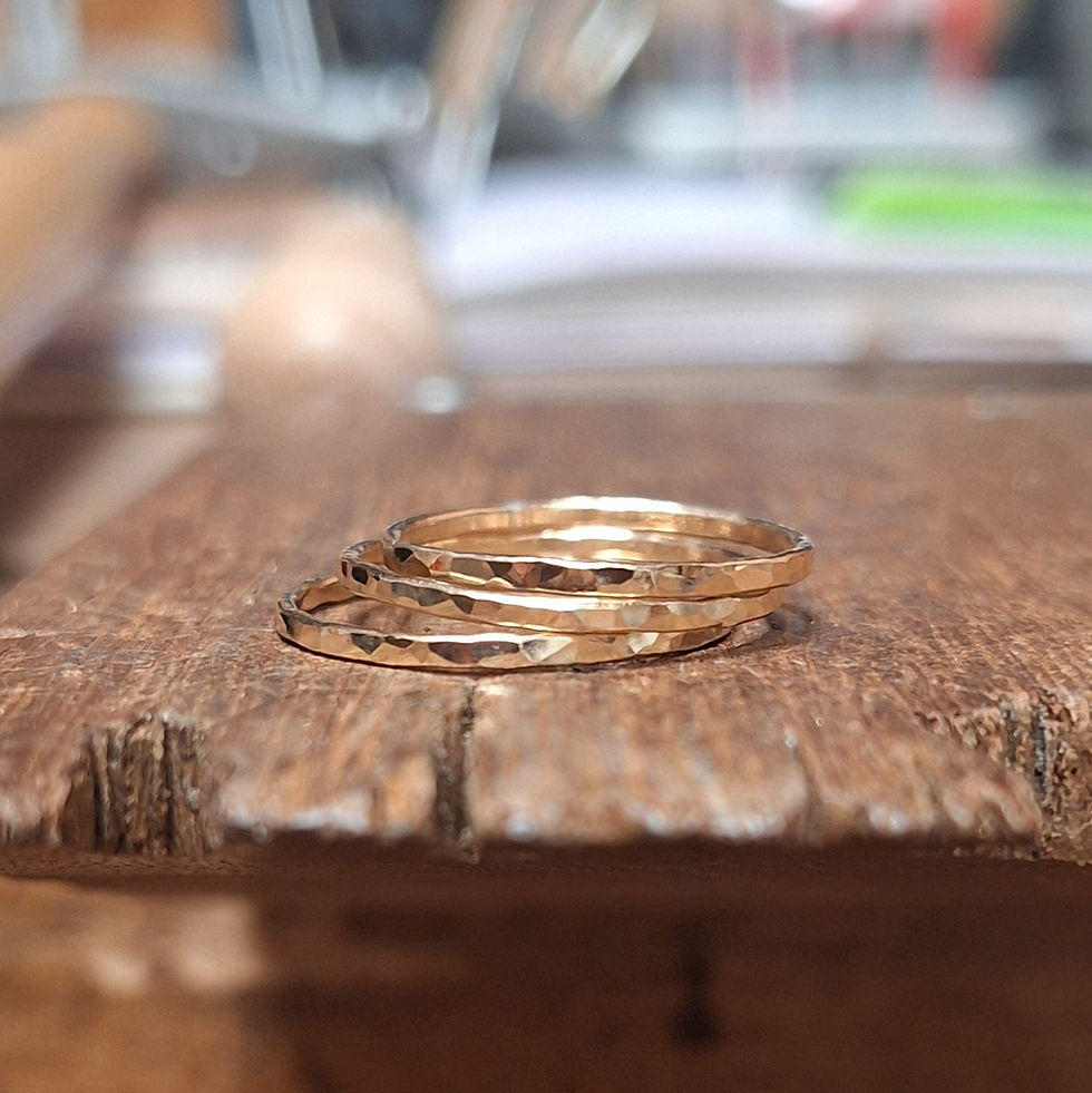 Miniature : Bague Gold martelée