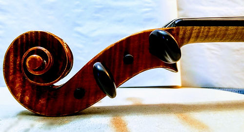 Chealsea Allen violist, viola scroll