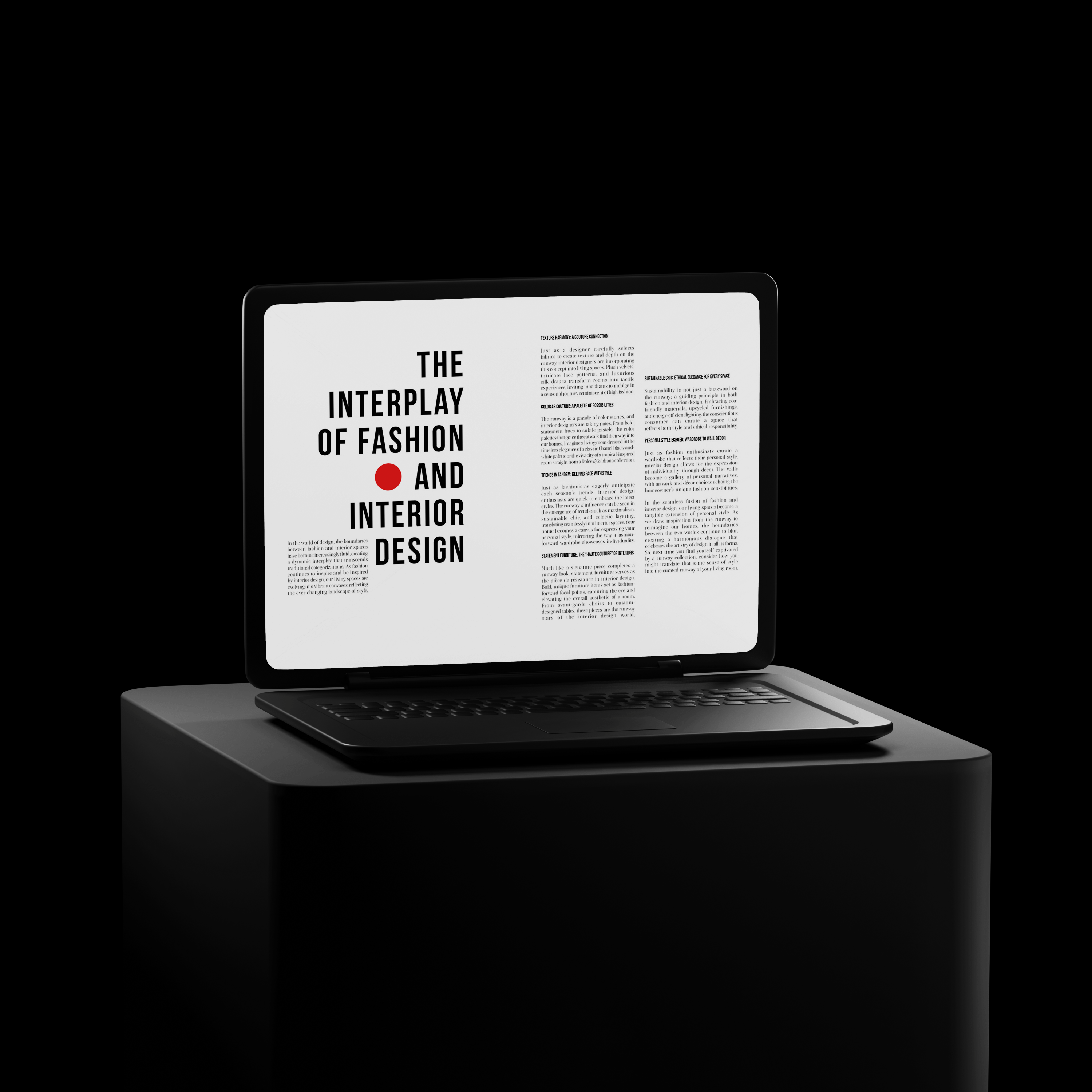 mockup of web design concept on mac computer
