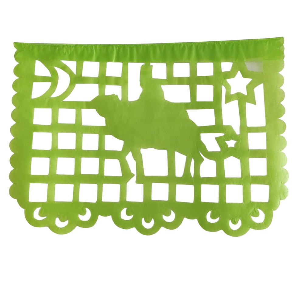 Miniatura: Guirnalda Mexicana Papel Navidad  23x16cm. 1 tira de 2,5 Mts.