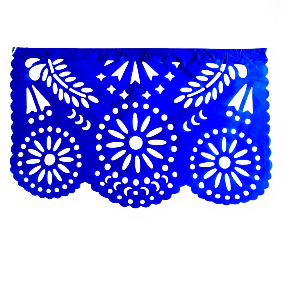 Miniatura: Guirnalda Mexicana Floral Arcoíris Papel  34x21 cm.  1 Tira 4mts