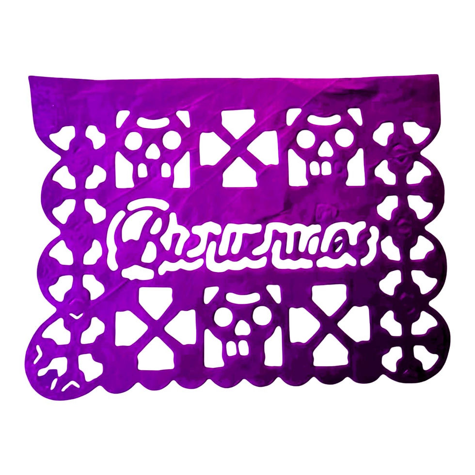 Miniatura: 10 Banderas Papel Muertos Altar 24x18 Cm - SIN CORDEL