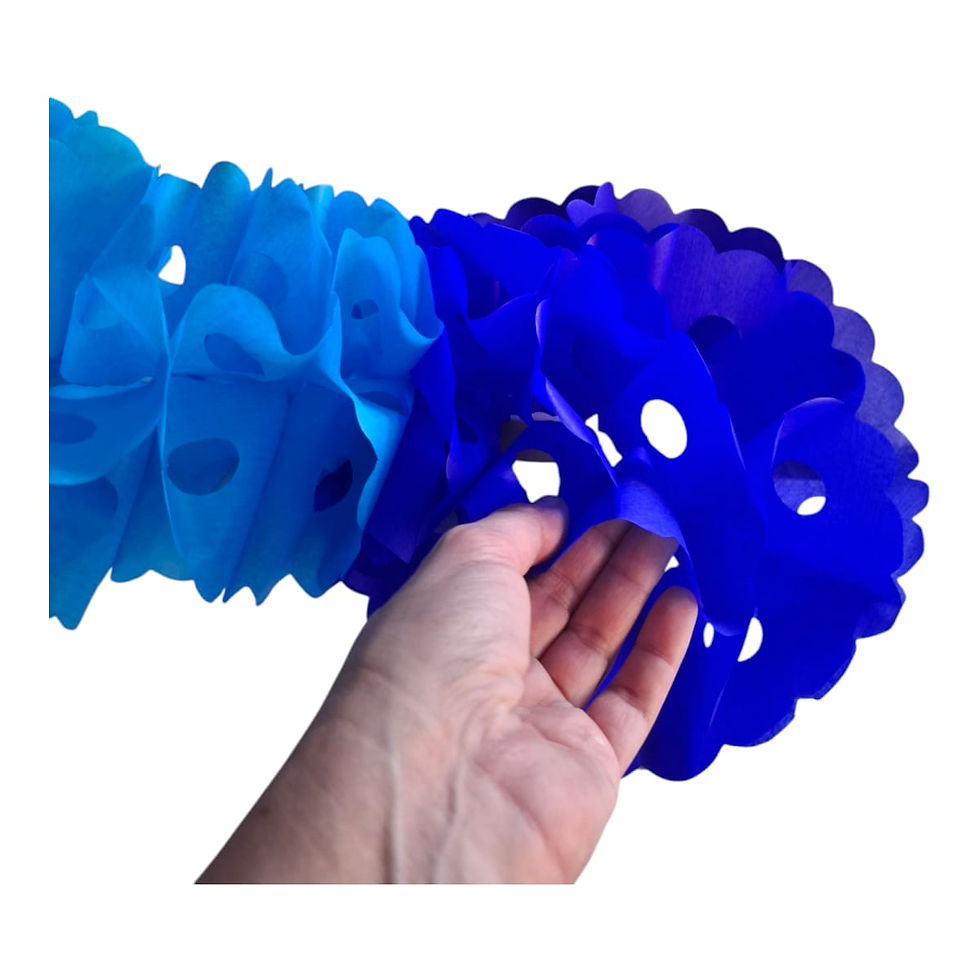 Miniatura: Guirnalda Mexicana Papel Gusano Multicolor 22 cm Diámetro 3 Metros