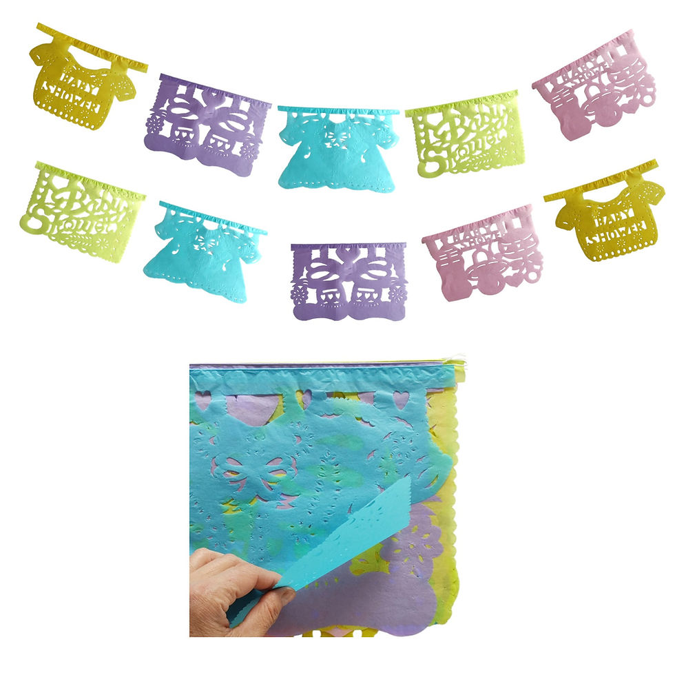 Miniatura: Banderín Fiesta Bebé Unisex Papel  33x22 cm. 1 Tira 5 Mts.