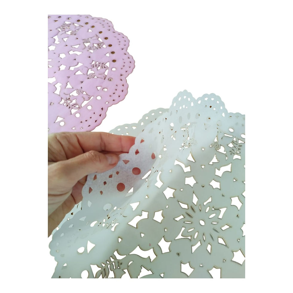 Miniatura: 6 Individuales Mexicanos Papel Diseño Amor - Multicolor 37cm