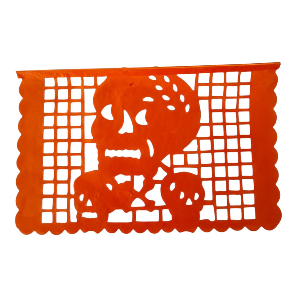 Miniatura: Banderín Mexicano Papel Muertos 36x23 cm. 1 Tira 4,5 Mts.