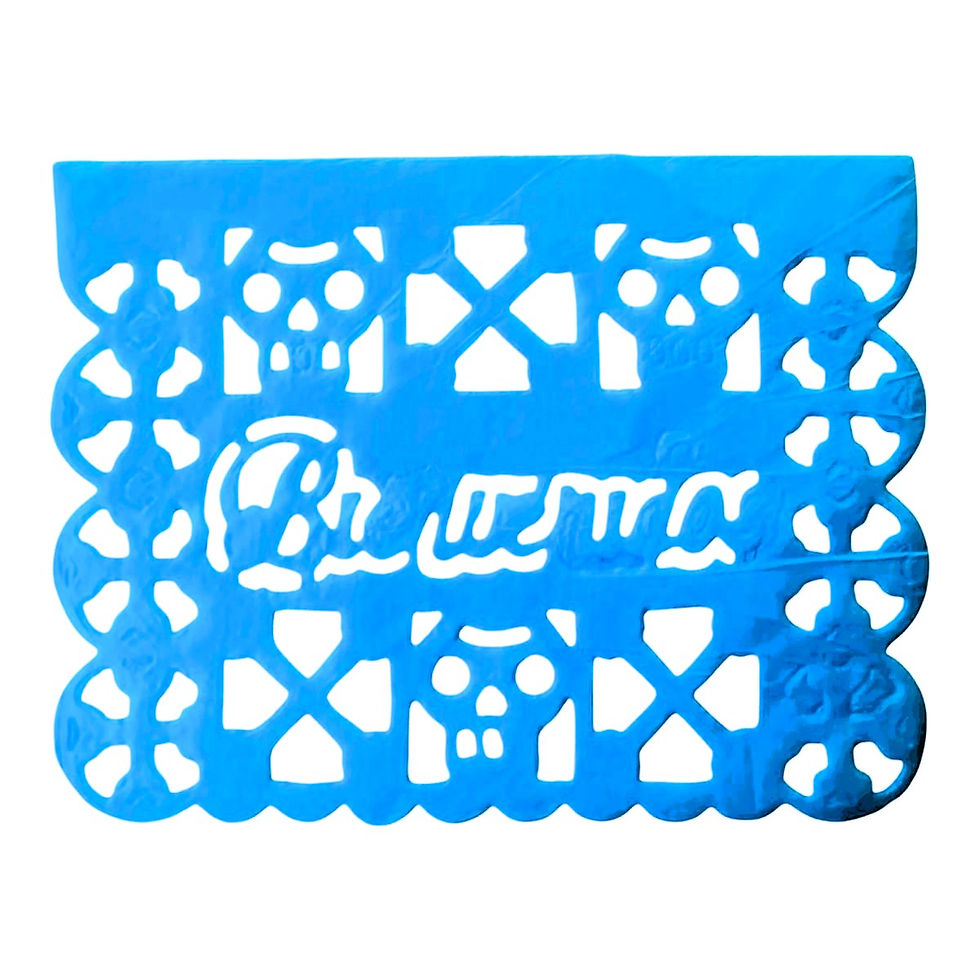 Miniatura: 10 Banderas Papel Muertos Altar 24x18 Cm - SIN CORDEL