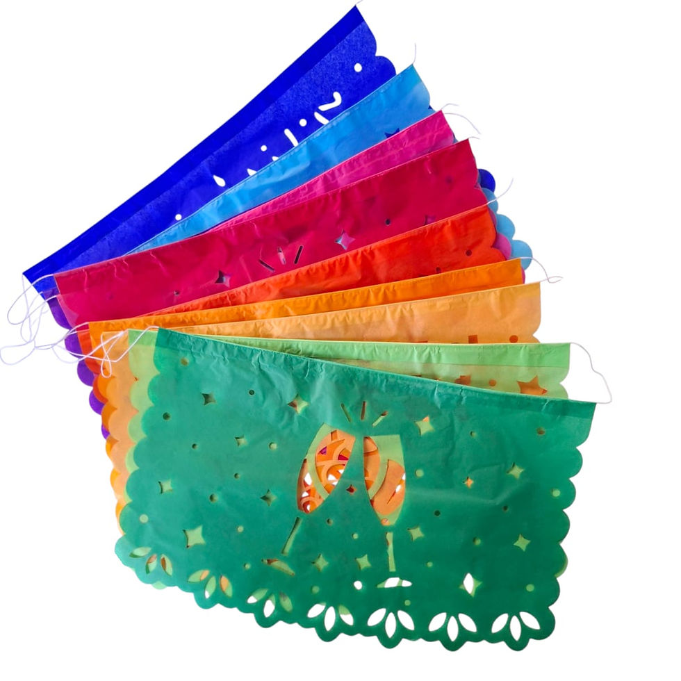 Miniatura: Guirnalda Mexicana Papel Cumpleaños 34x21 cm.  1 Tira 4,5 Mts.