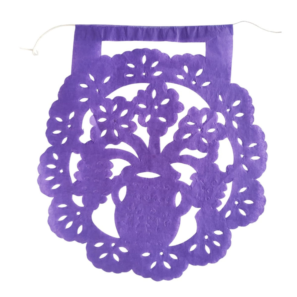 Miniatura: Banderín Mexicano Papel Primavera 20x16cm, Tira 2 Mts.