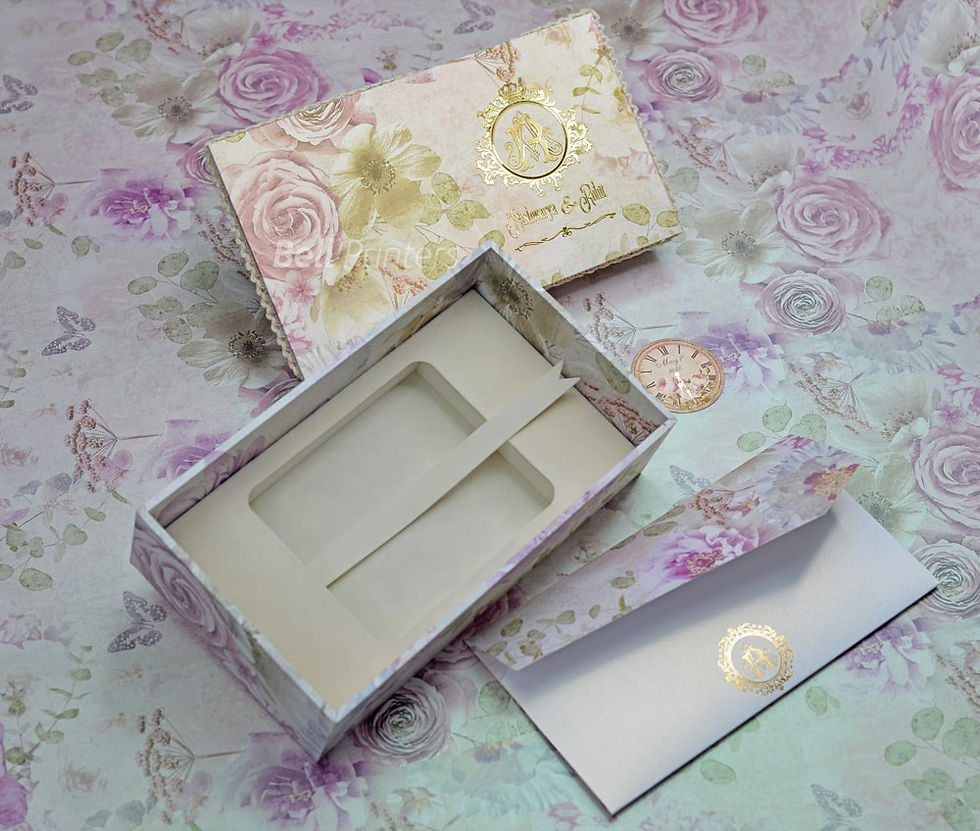 Empty gift box for packing