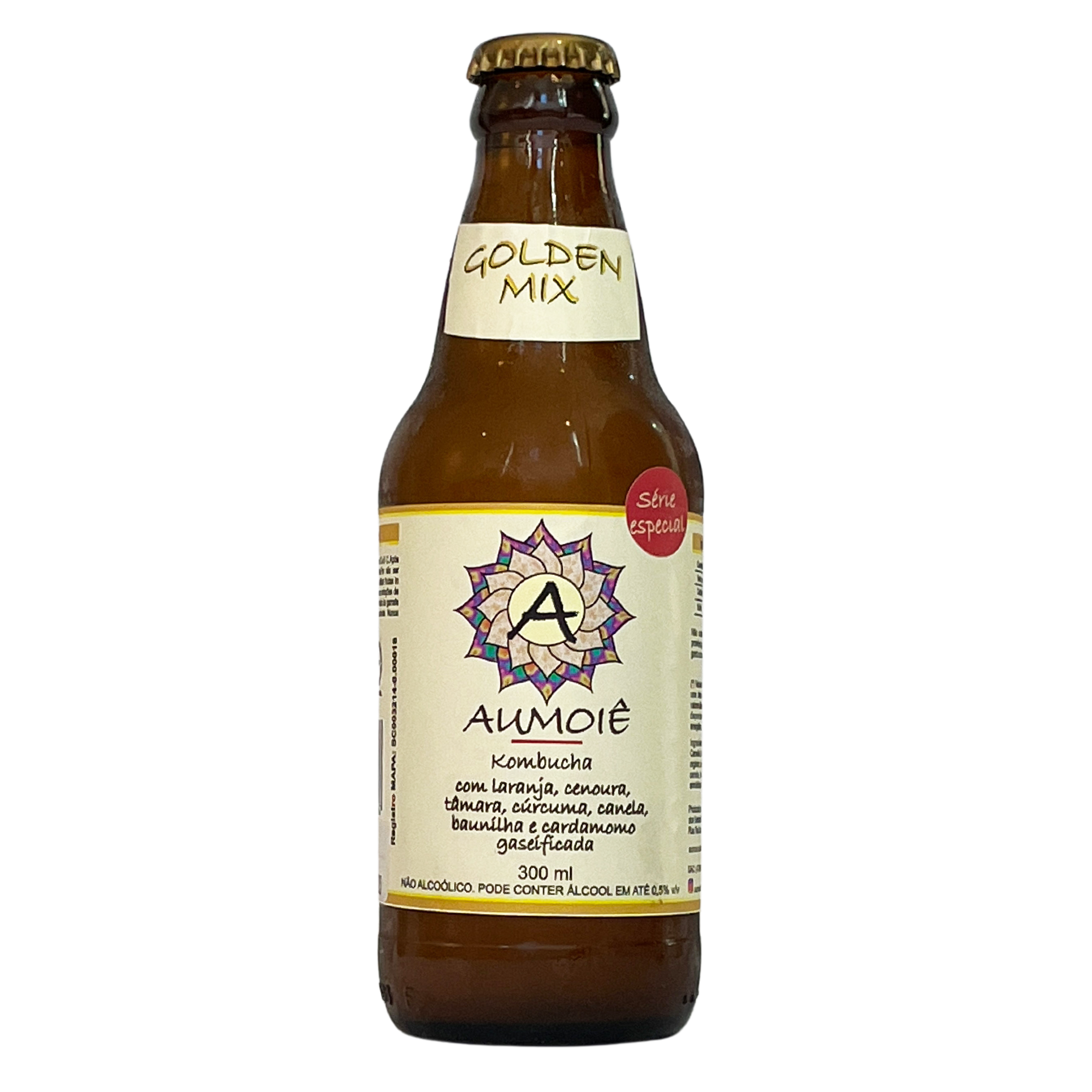 Kombucha sabor Golden Mix gaseificada 300ml