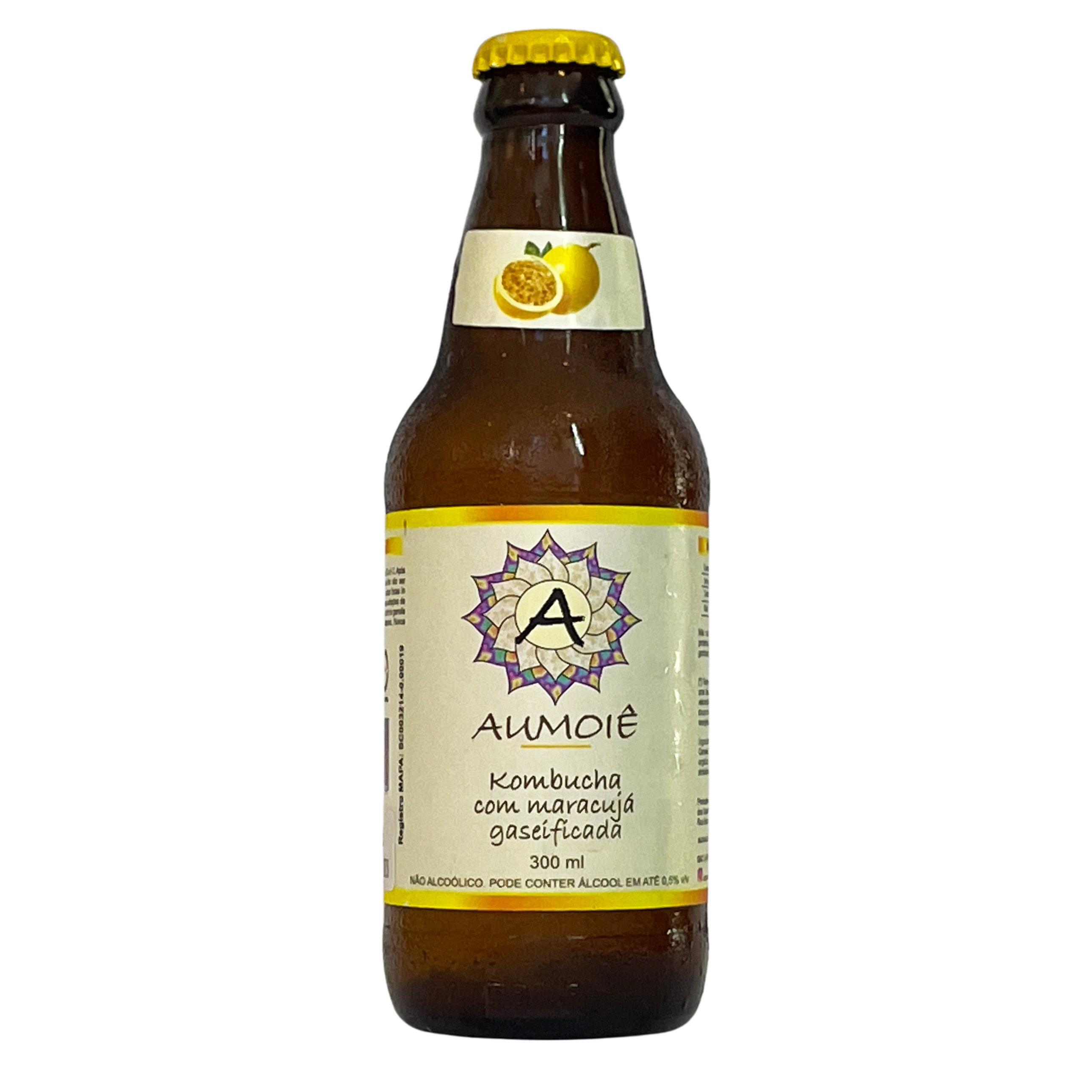Kombucha com maracujá gaseificada 300ml