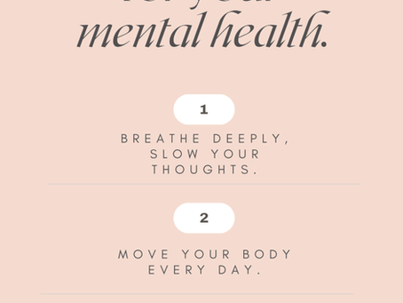 Signs you may need mental health support.