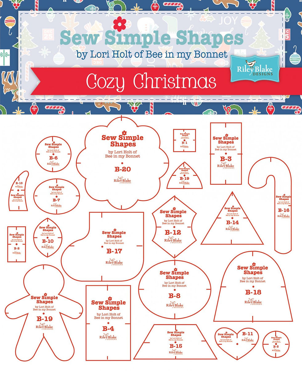 Bee In My Bonnet Sew Simple Shapes Cozy Christmas Templates