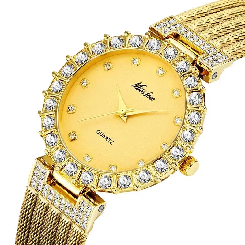 Thumbnail: Ladys Luxury Waterproof Wrist Watch Quartz Clock
