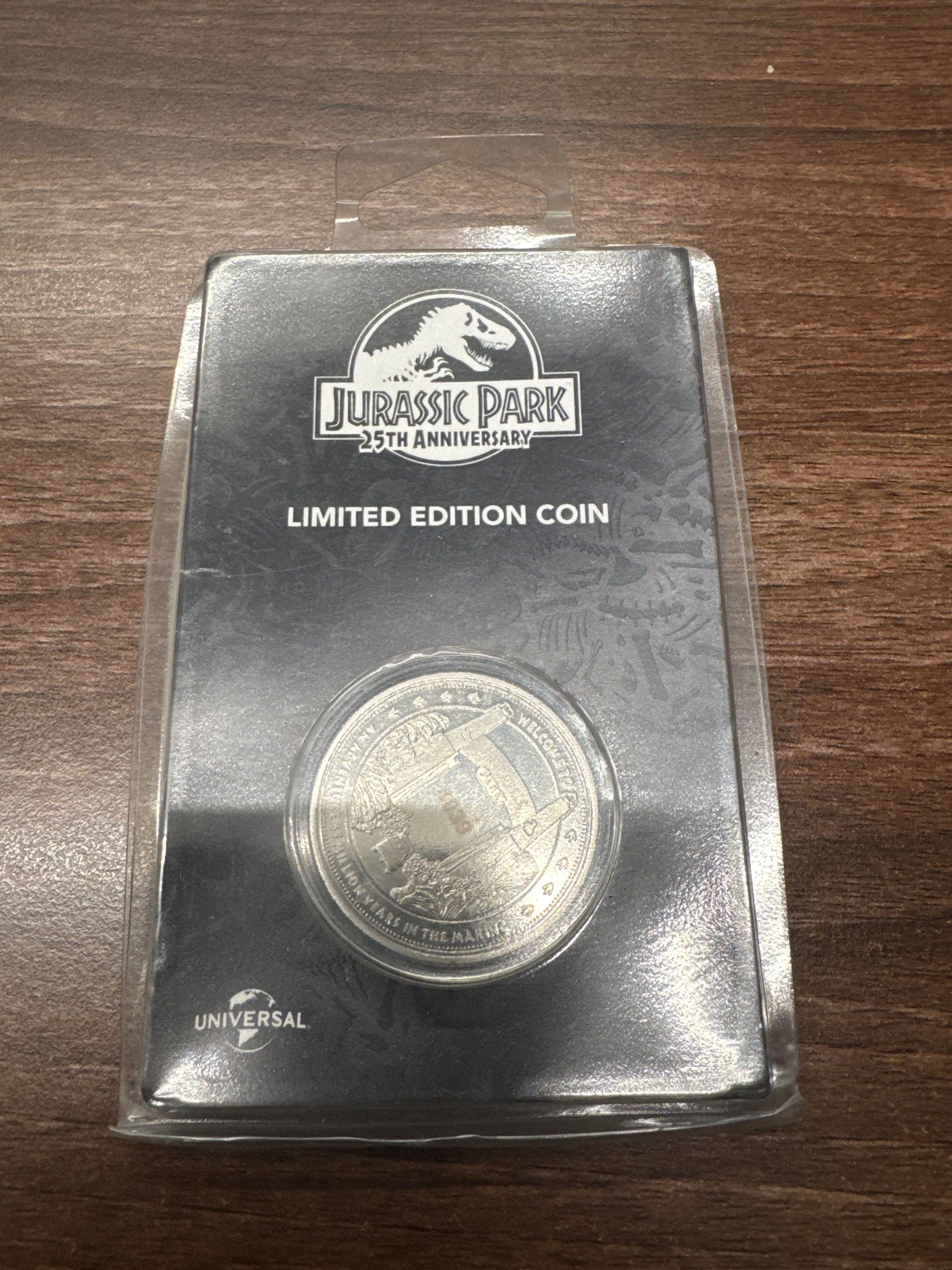 Jurassic park coin 25th Anniversary 