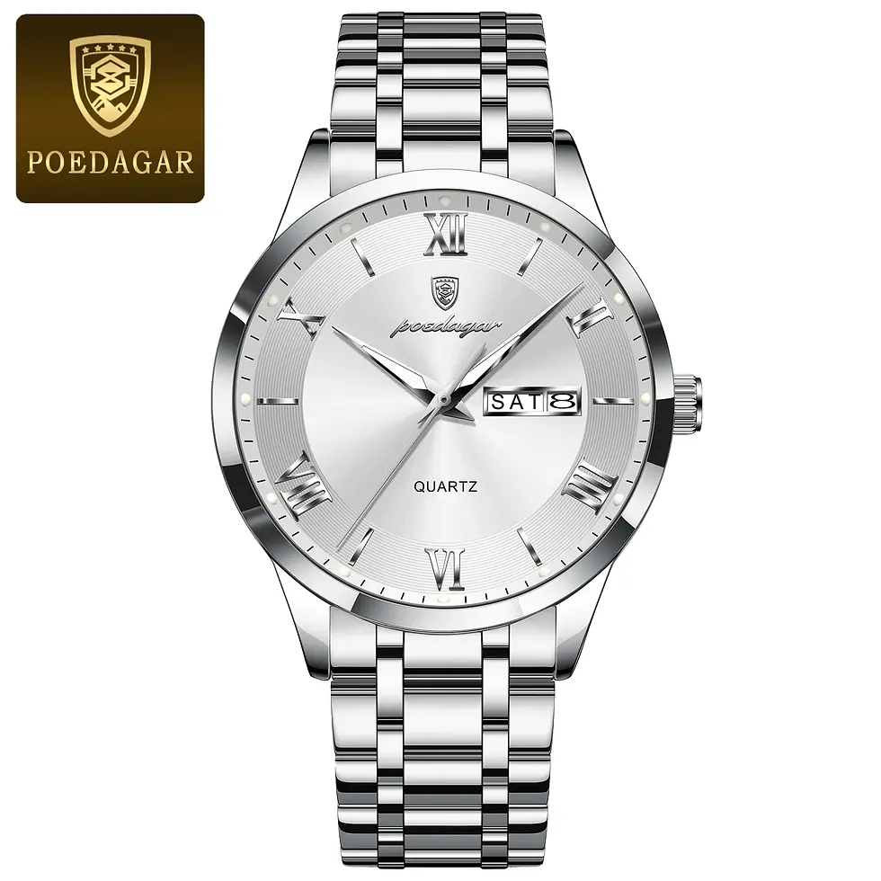 Thumbnail: Luxury Men Watch Waterproof Luminous Sports Man Wristwatch Stainless Steel